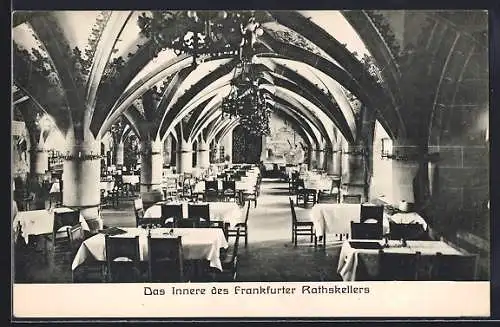 AK Alt-Frankfurt, Blick in das Innere des Frankfurter Ratskellers