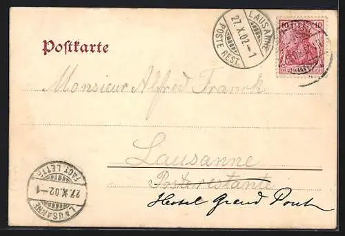 AK Köln-Neustadt, Springbrunnen am Deutschen Ring