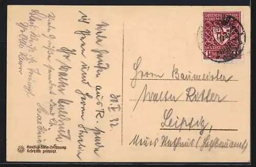 Steindruck-AK Rothenburg / Tauber, Strassenpartie am Plönlein