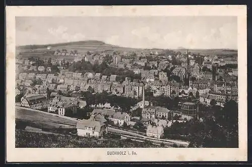 AK Buchholz i. Sa., Stadtansicht, Panorama