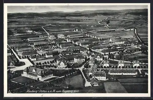 AK Heuberg-Stetten a. k. M., Gesamtansicht vom Flugzeug aus