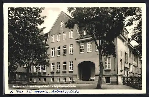 AK Stavenhagen /Meckl., Fritz-Reuter-Schule