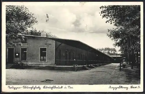 AK Königsbrück i. Sa., Truppen-Übungsplatz, Doppelkomp. Bar. 5