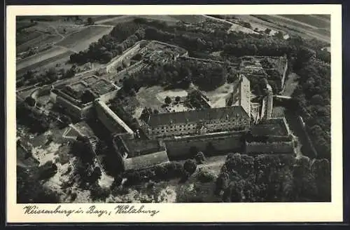 AK Weissenburg i. Bay., Wülzburg vom Flugzeug aus