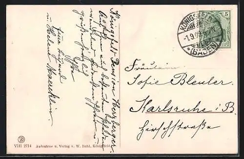 AK Königsfeld / Baden, Ruine Waldau