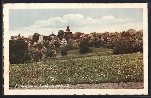 AK Buoch i. R., Ortsansicht mit Kirche