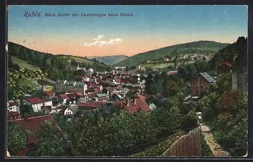 AK Ruhla, Blick hinter der Luxenkoppe nach Süden
