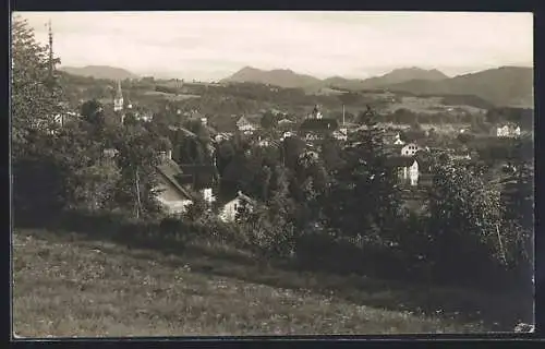 AK Miesbach, Ortsansicht aus der Vogelschau