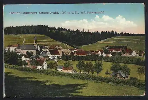 AK Schönwald /Schwarzwald, Gesamtansicht