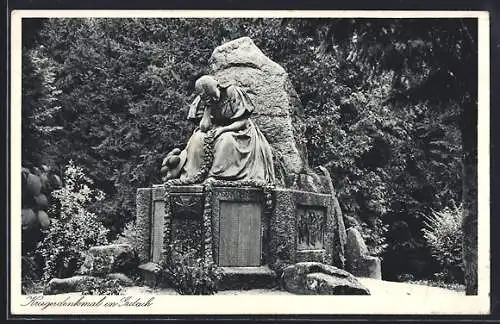 AK Gutach /Schwarzwaldbahn, Kriegerdenkmal