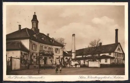 AK Bad Dürrheim i. Schwarzwald, Saline, Verwaltungsgebäude und Siedehaus