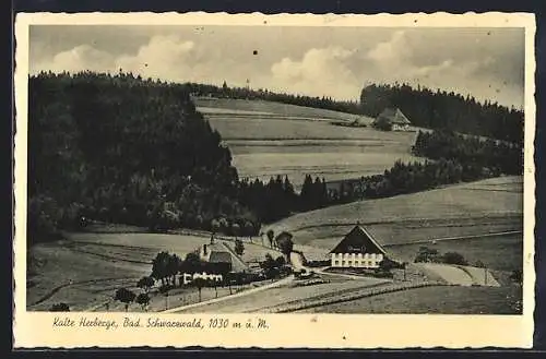AK Kalte Herberge /Bad Schwarzwald, Gasthaus mit Feldern