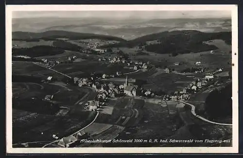 AK Schönwald /bad. Schwarzwald, Fliegeraufnahme