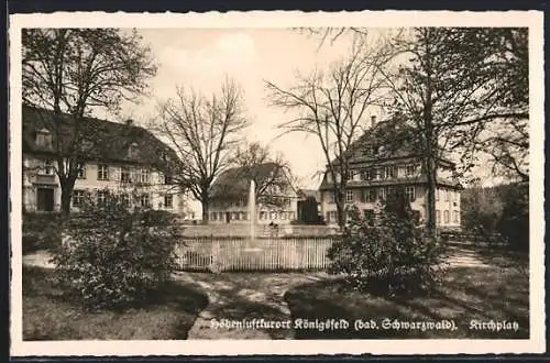 AK Königsfeld /bad. Schwarzwald, Kirchplatz