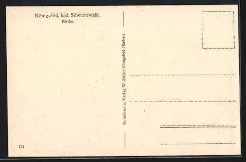 AK Königsfeld /bad. Schwarzwald, Kirche