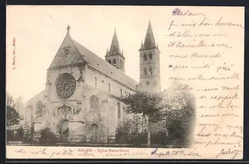 AK Melun, Église Notre-Dame