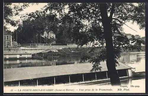 AK La Ferté-sous-Jouarre /Seine-et-Marne, Vue prise de la Promenade
