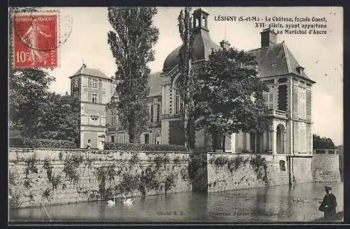 AK Lésigny /S.-et-M., Le Château, facade Ouest, XVIe siècle, ayant appartenu au Maréchal d`Ancre