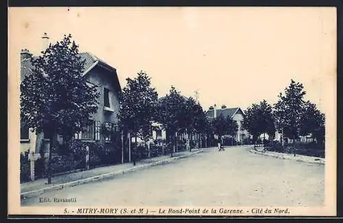 AK Mitry-Mory /S.-et-M., Le Rond-Point de la Garenne, Cité du Nord