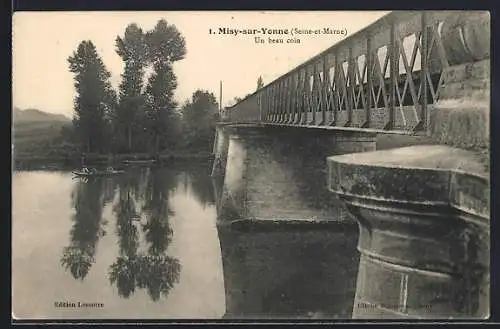 AK Misy-sur-Yonne /Seine-et-Marne, Un beau coin