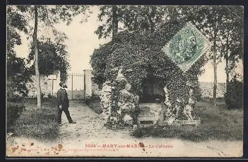 AK Mary-sur-Marne, Le Calvaire