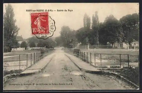 AK Mary-sur-Marne /S.-et-M., Entrée du Pays