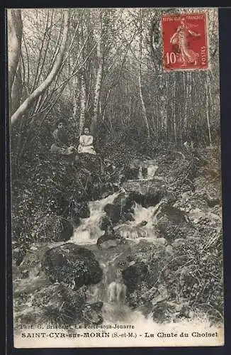 AK Saint-Cyr-sur-Morin /S.-et-M., La Chute du Choiset