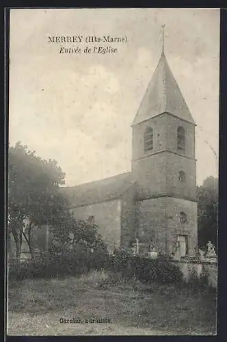 AK Merrey /Hte-Marne, Entrée de l`Église