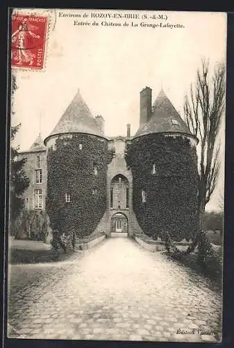 AK Rozoy-en-Brie /S.-et-M., Entrée du Château de La Grange-Lafayette