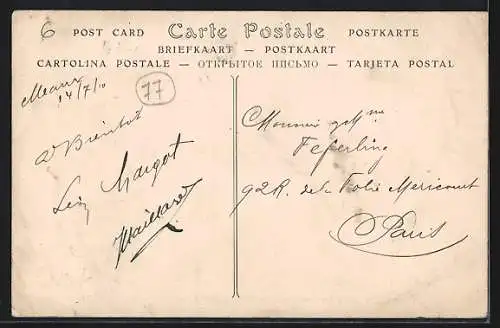 AK Meaux, La Promenade des Trinitaires