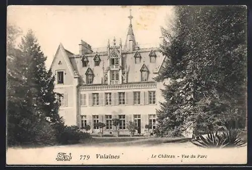 AK Vulaines, Le Château, Vue du Parc