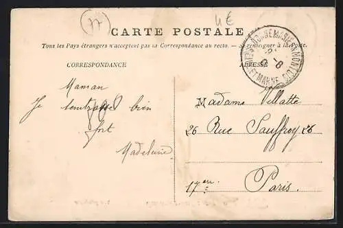 AK Montigny-Lencoup, Vue générale du village et des champs environnants