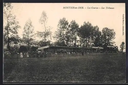 AK Montier-en-Der, Les Courses, Les Tribunes