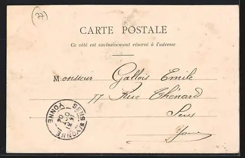 AK Melun, Le Port et vue sur la rivière avec enfants jouant sur la plage