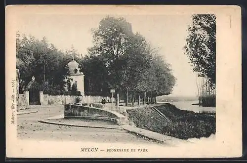 AK Melun, Promenade de Vaux