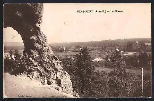 AK Seine-Port /S.-et-M., Les Roches