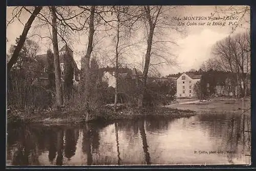 AK Montigny-sur-Loing, Un Coin sur le Loing