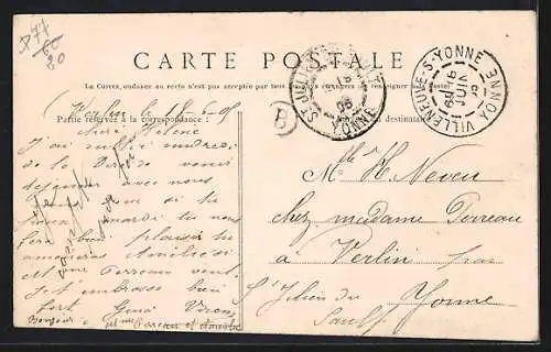 AK Nemours, Vue prise de la Passerelle, côté amont