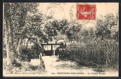 AK Montigny-sur-Loing, La Vanne Rouge