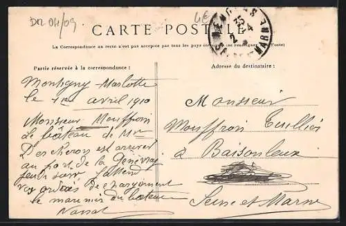 AK Montigny-sur-Loing, La Vanne Rouge