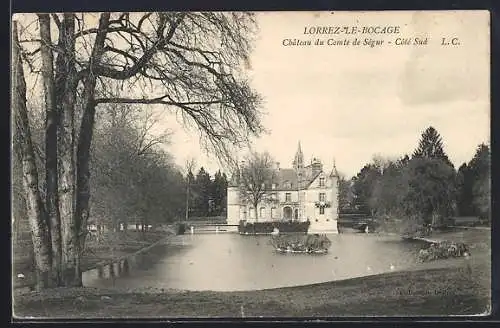 AK Lorrez-le-Bocage, Château du Comte de Ségur, Côté Sud
