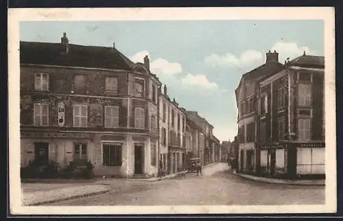 AK Lizy-sur-Ourcq /S.-et-M., La Grande Rue avec bâtiments et calèche