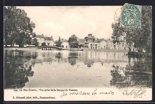 AK Le Bas-Samois, Vue prise de la Barque du Passeur