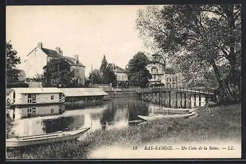 AK Bas-Samois, Un Coin de la Seine