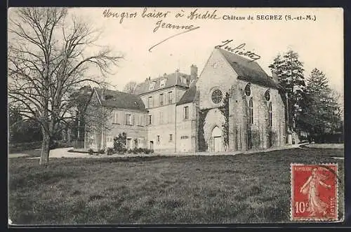 AK Segrez /S.-et-M., Château de Segrez en automne