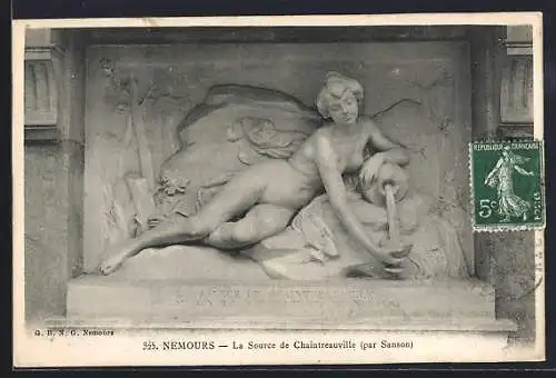AK Nemours, La Source de Chaintréauville, par Sanson