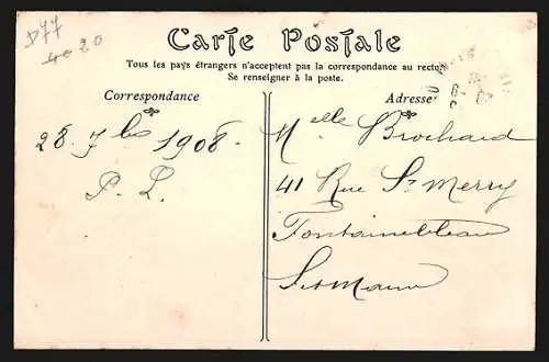 AK Melun, Quai Saint-Ambroise et vue sur la rivière