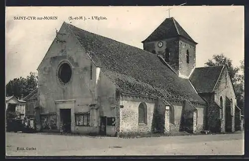 AK Saint-Cyr-sur-Morin /S.-et-M., L`Église