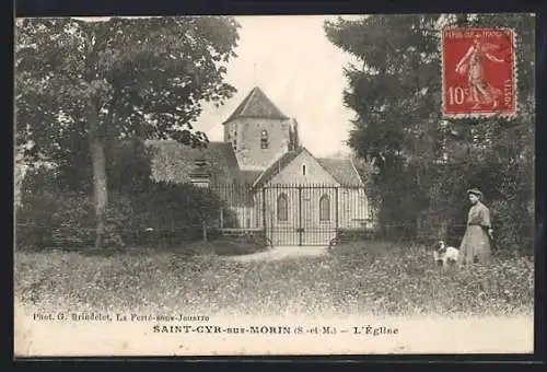 AK Saint-Cyr-sur-Morin /S.-et-M., L`Église