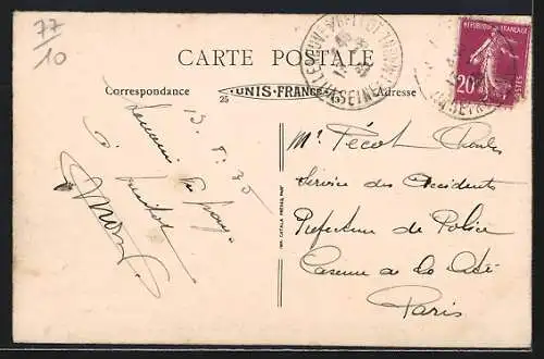 AK Villeneuve-sur-Bellot /S.-et-M., Vue prise dans les Closeaux